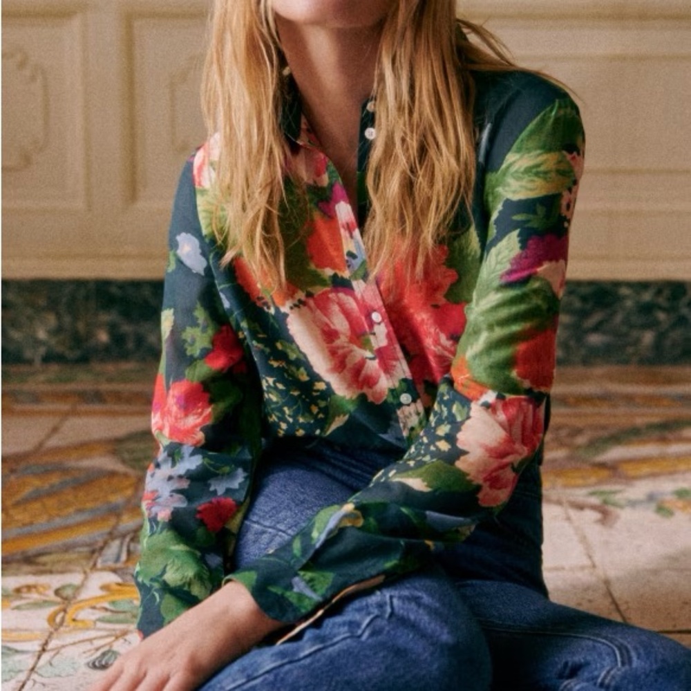 Sézane Pierro Shirt in Trianon Print